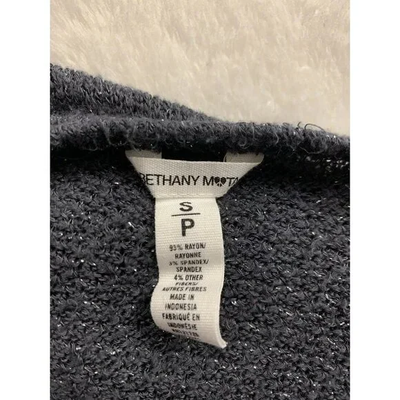 Bethany Mota Womens Small Sweater Metallic V Neck Lightweight Top - Picture 8 of 8